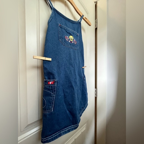 VINTAGE LOONEY TUNES - Denim Tweety Dress🐥 - Picture 1 of 7